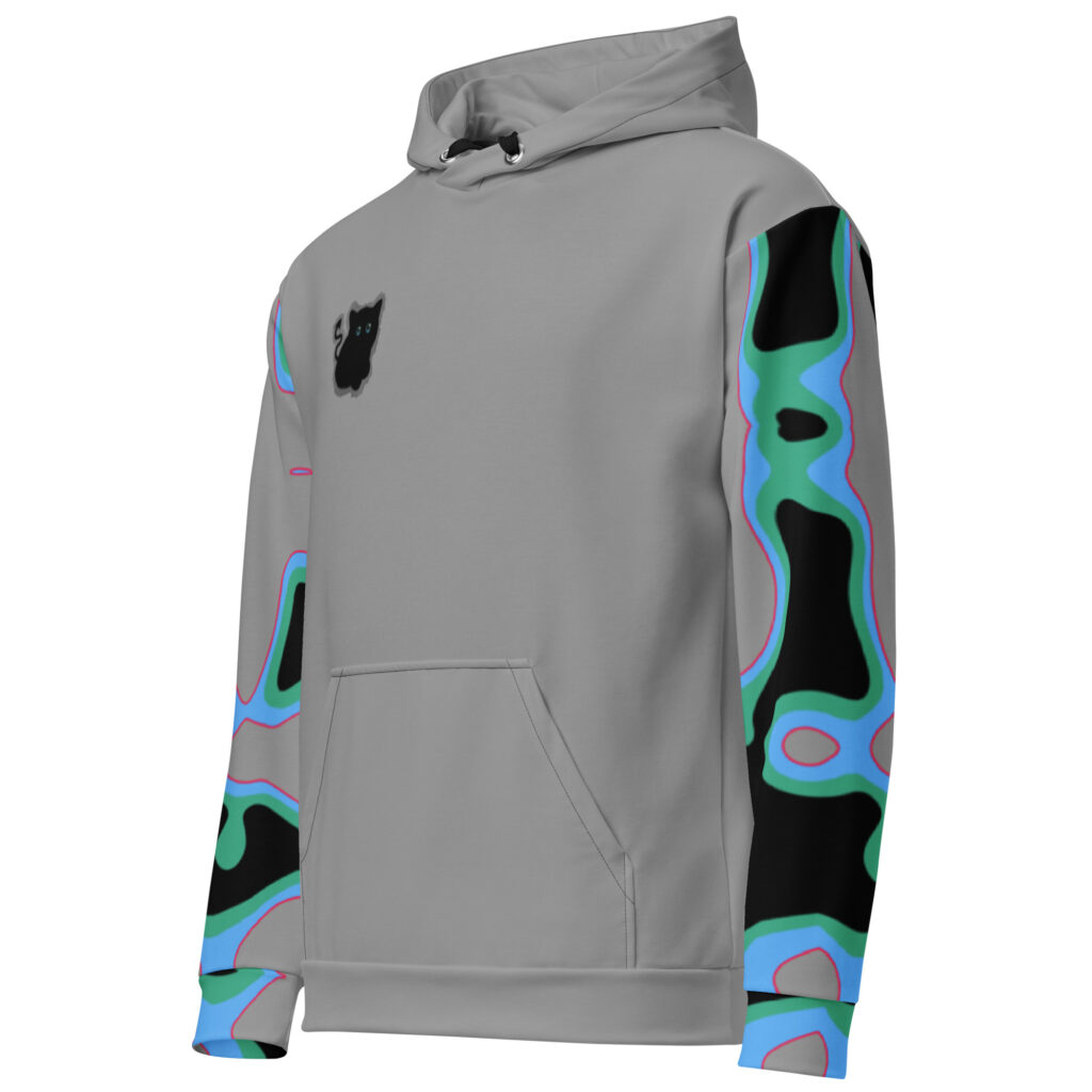 Gray Cat Hoodie