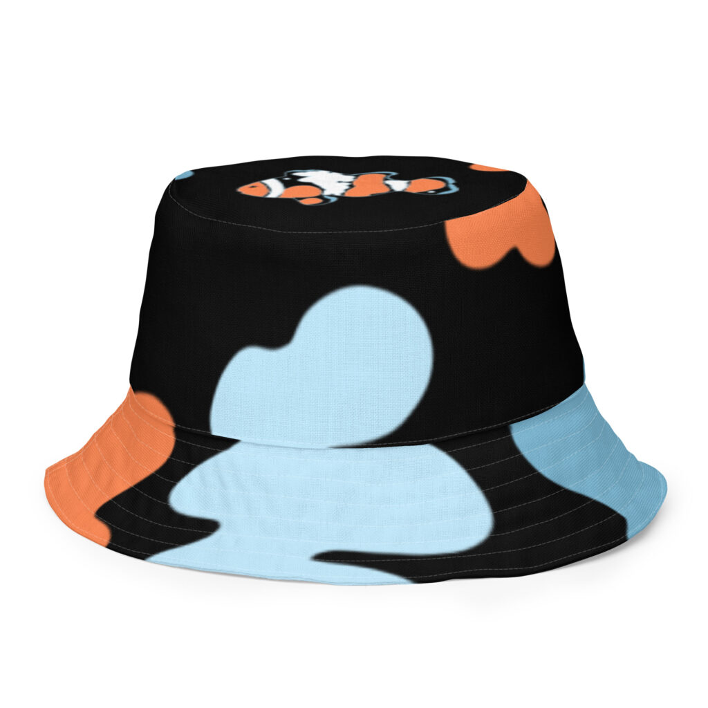 Black Fishy Bucket Hat